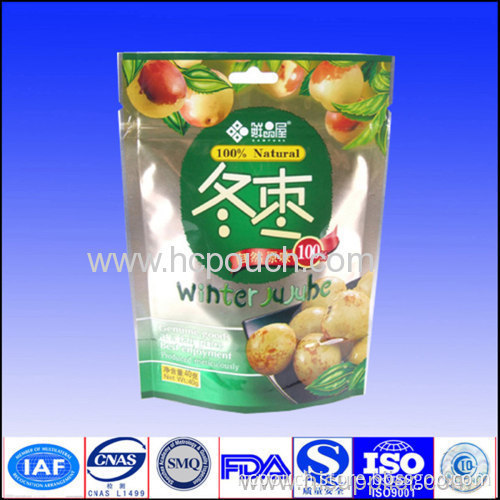 Stand Up Dry Fruit Packaging Bag